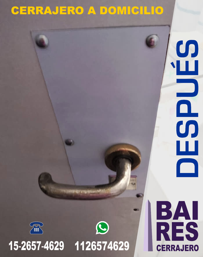 Cerradura instalada por BAIRES Cerrajero a domicilio